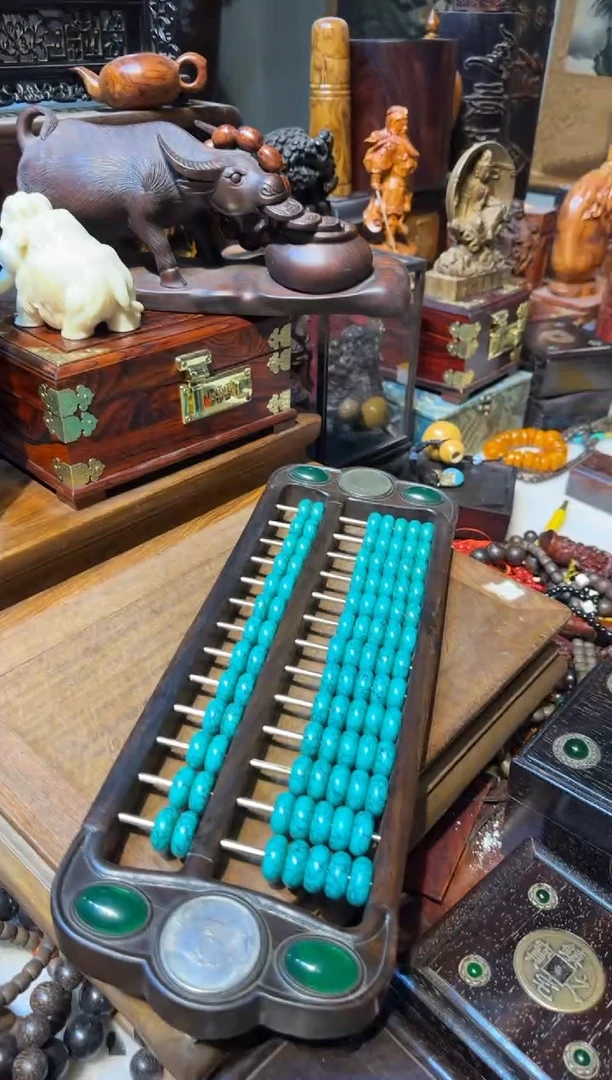 木算盘绿汉镶嵌