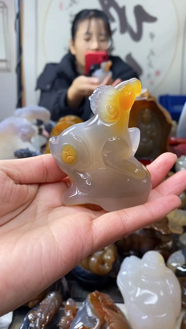 【闪购商品】玛瑙/玉髓手把件未镶嵌0