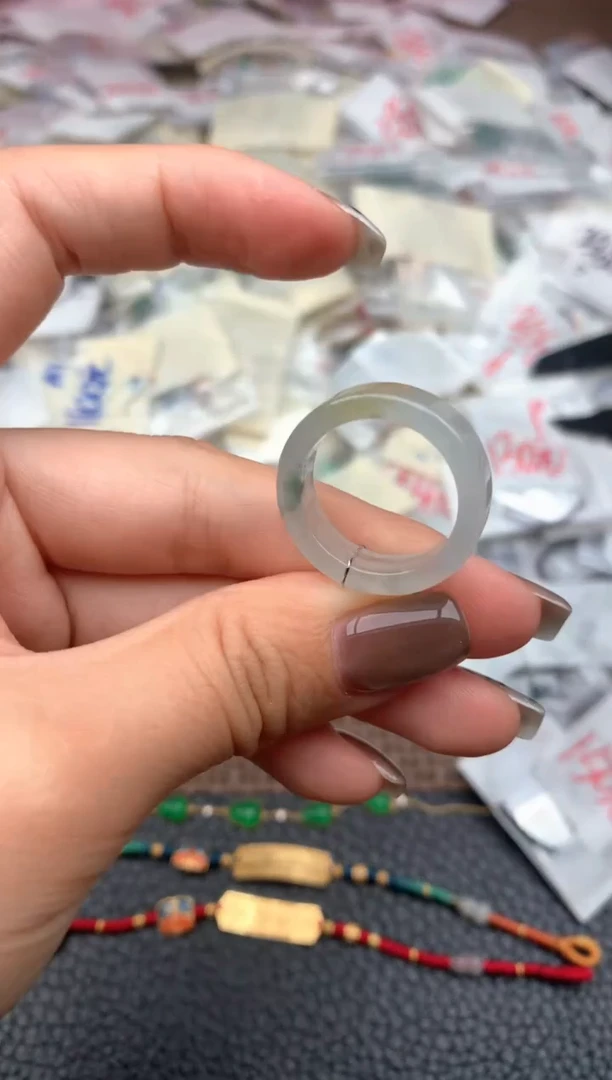 未镶嵌挂件翡翠一17-18圈