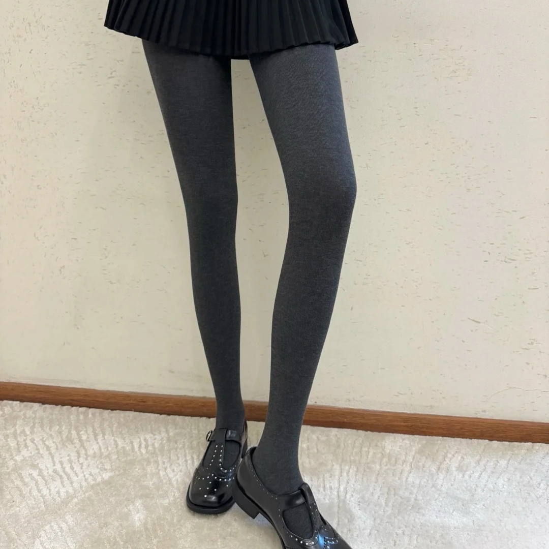 三条三色【春款上新】约220克韩式漫画腿新春女士打底袜薄绒美腿