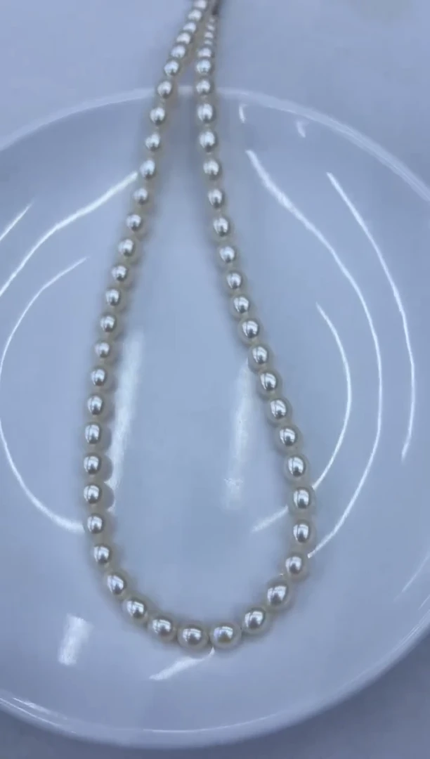 淡水珍珠银S925镶嵌颈饰多样性发一