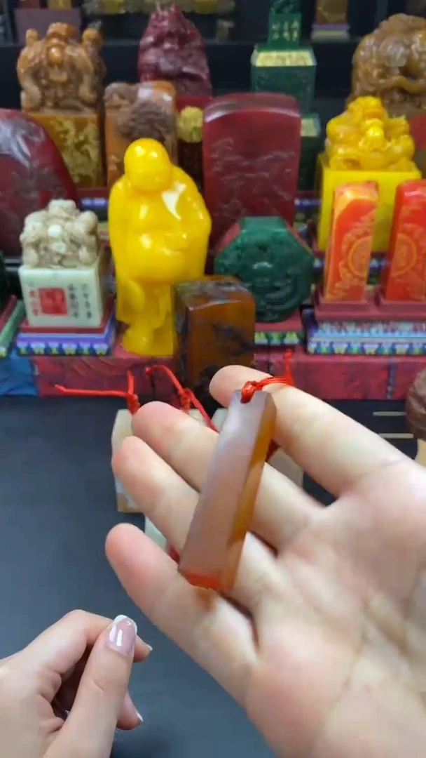 寿山石印石田黄小竖章