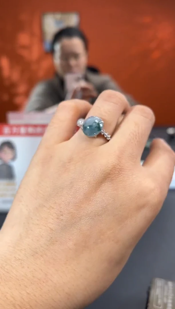 银S925镶嵌挂件翡翠边城刀客/003792r/多样性发一