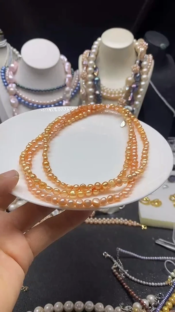 颈饰未镶嵌淡水珍珠多人