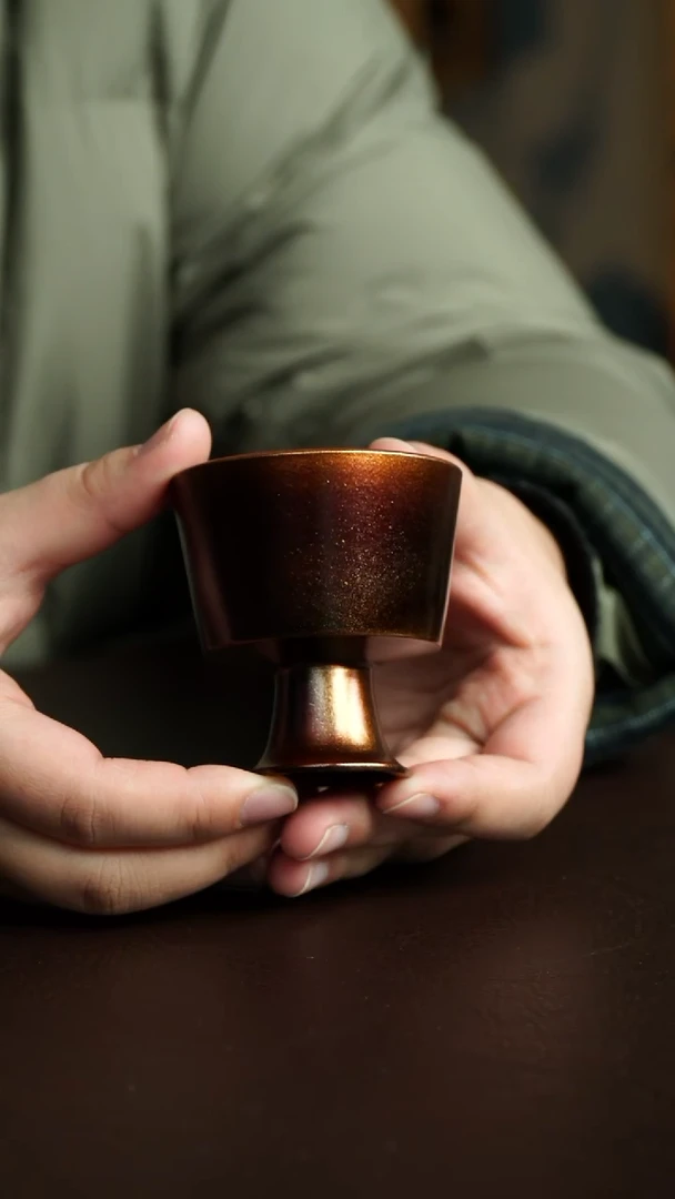 茶杯紫砂21号 贝壳烧 乐乐老师 宜兴紫砂原矿作品