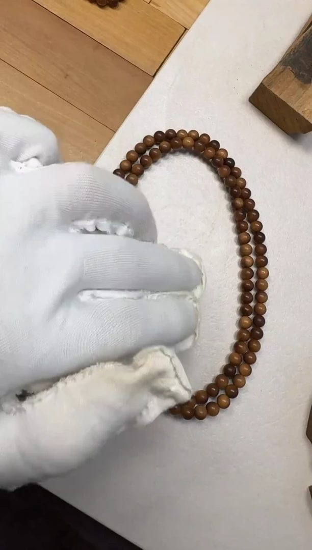 【闪购商品】檀香木手串/手链老山檀香0.6*108横纹沉水黑肉