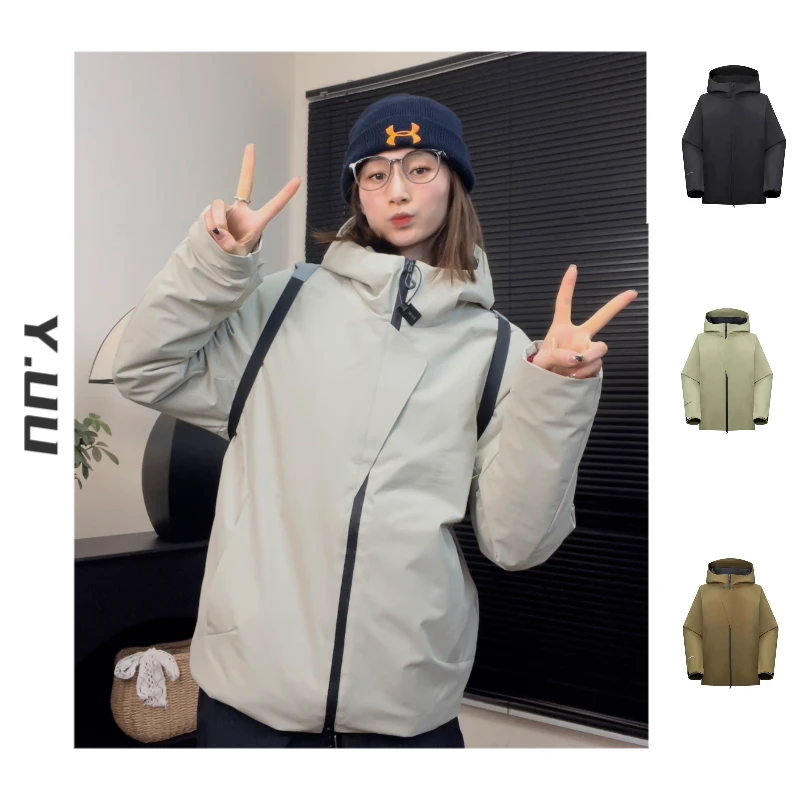 【虞UU】王炸牛货！冬季男女户外功能磁吸口防寒加厚冲锋棉服外套