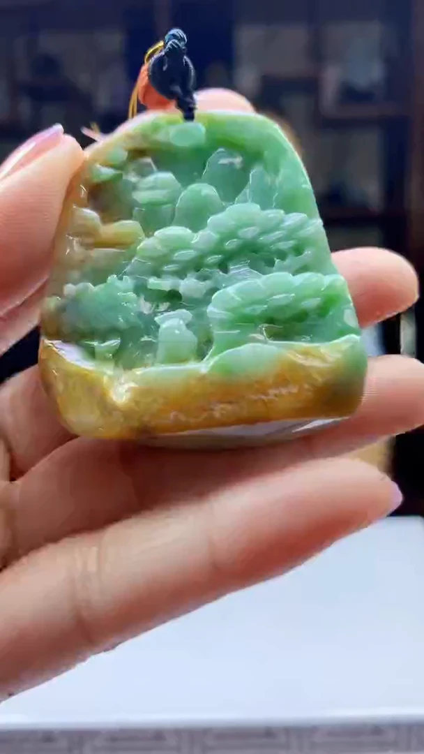 定制翡翠未镶嵌1097jj-毛货挂件9