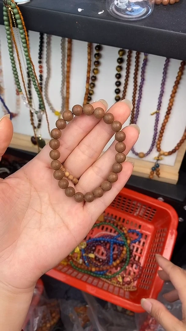 泥塑合香珠8mm单圈桂花