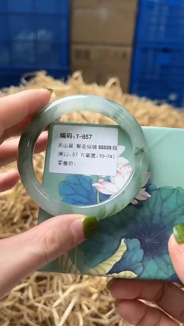 未镶嵌手镯石英质玉T857
