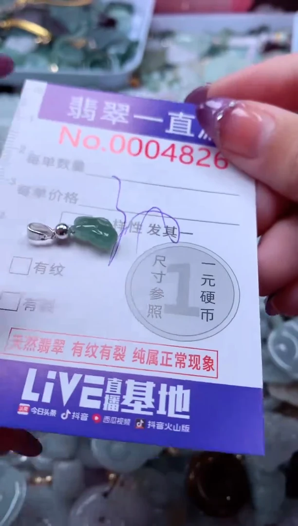 翡翠未镶嵌吊坠(不含链)4826