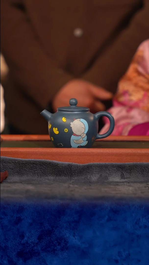 紫砂 宜兴紫砂 TZP  墨绿 巨轮