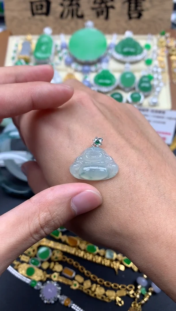 【闪购商品】翡翠颈饰18K金镶嵌52--中国好珍宝