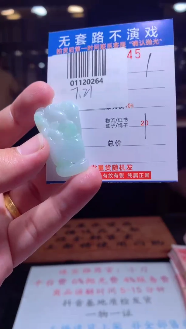 翡翠未镶嵌颈饰幸***?天然翡翠A货拍一发一