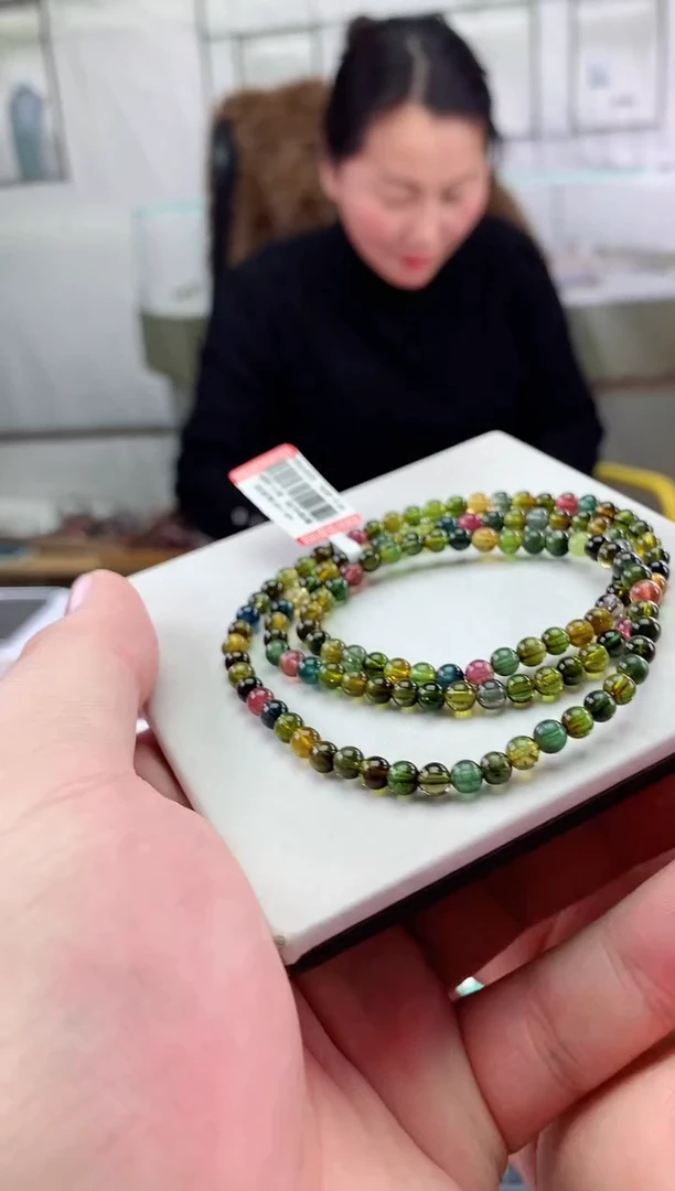 【闪购商品】碧玺手串未镶嵌多样性发一条
