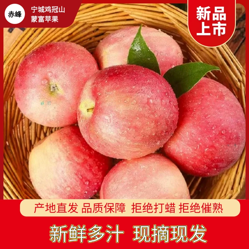 现摘新鲜红富士酸甜冰糖心应当季孕妇水果新鲜多汁