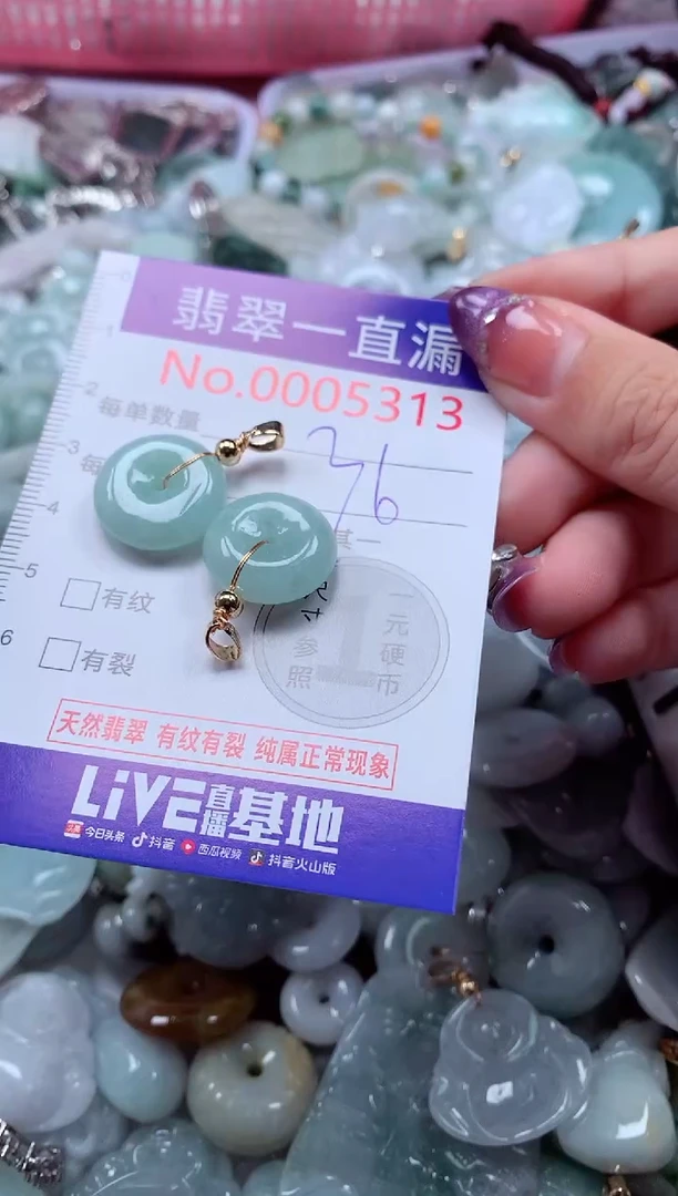 翡翠未镶嵌吊坠(不含链)5313