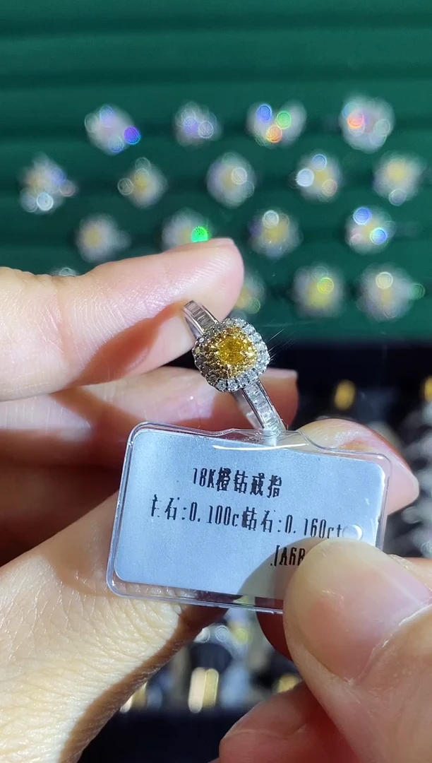 18K金镶嵌戒指钻石07