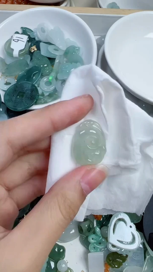 散珠翡翠394号链接，A货翡翠