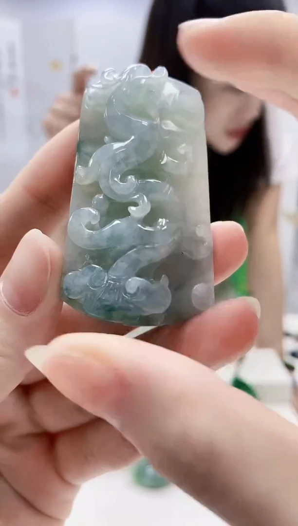 未镶嵌定制翡翠4852ry-毛货挂件46