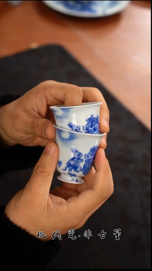 其他陶瓷正春堂团圆兔铃铛杯（售后需完整开箱视频）