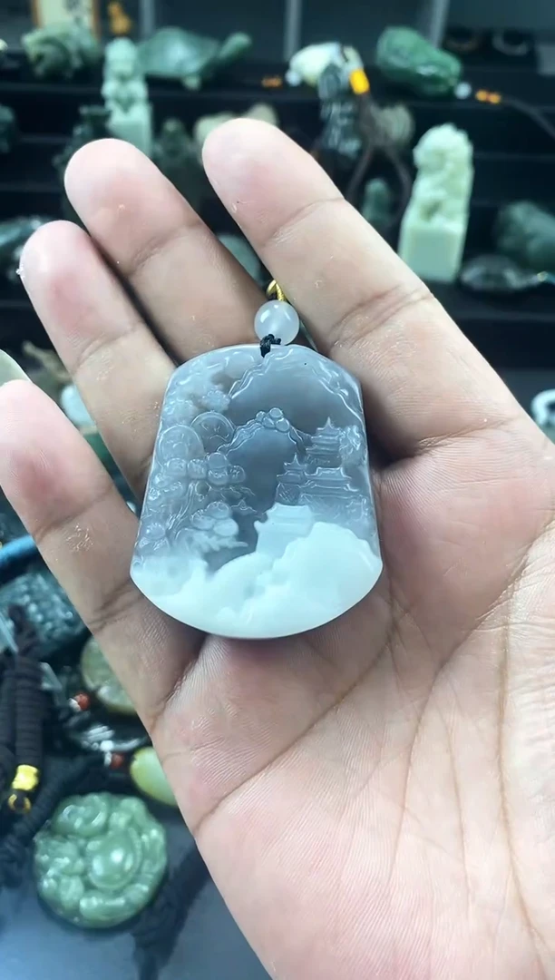 和田玉未镶嵌颈饰1