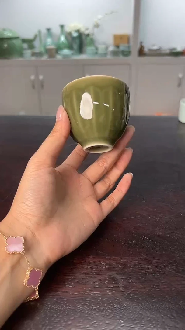 龙泉云间青瓷小米茶器
