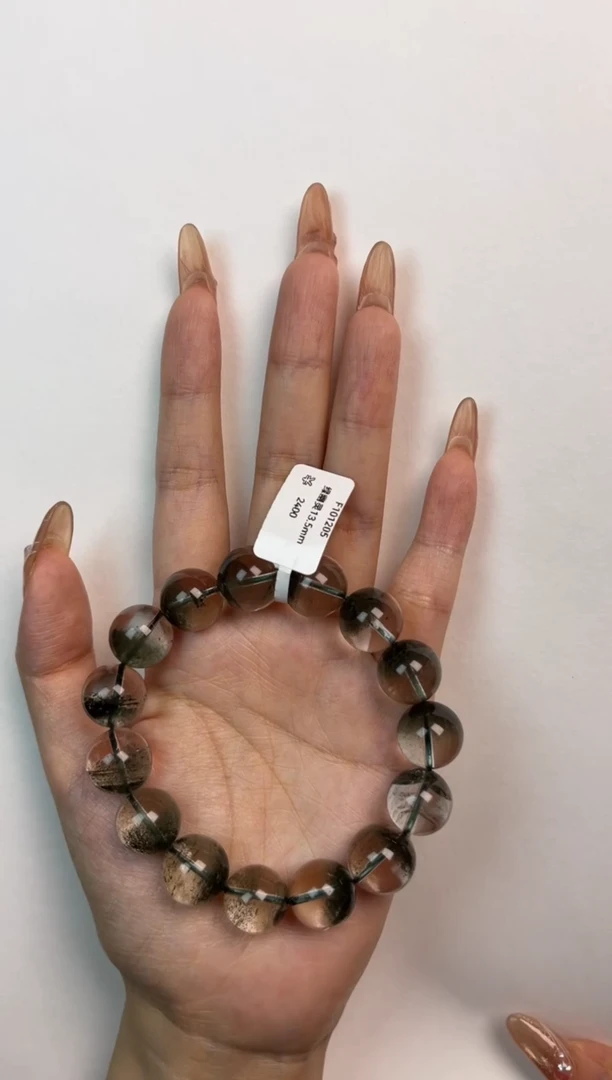 【闪购商品】水晶手串未镶嵌绿幽灵13mm+