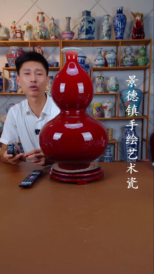 现代景德镇手工手绘陶瓷摆件43