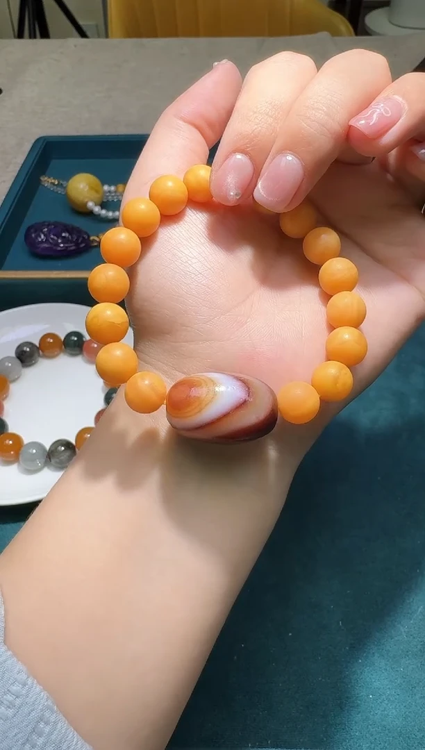 手链琥珀未镶嵌多样性发一件 124