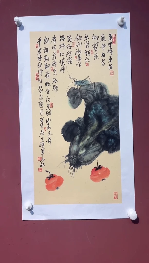 国画常昊居士 李昊 精品 画鸟作品