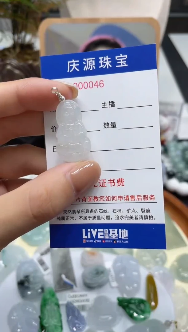 翡翠未镶嵌颈饰001