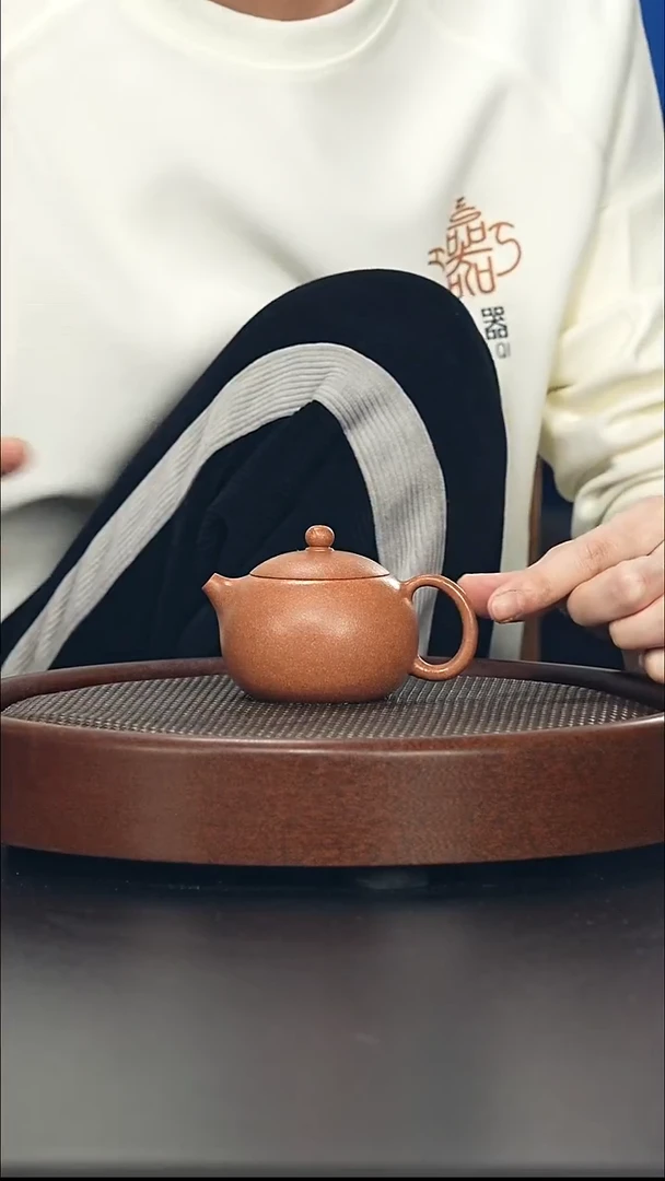 茶壶紫砂小西施-黄降破-全手工无添加-150cc（完美品）