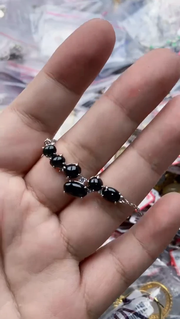 翡翠银S925镶嵌戒指2222---8