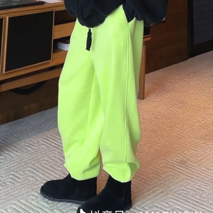 AMAZING IN | 暖调潮色系 |松紧腰加绒卫裤A250925-AI59CSP250805