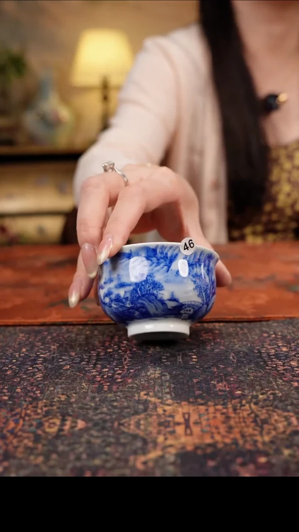 杯景德镇陶瓷杯碗柴烧多人