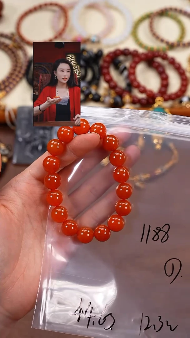 未镶嵌手串南红玛瑙用****0柒禧文玩回血好物
