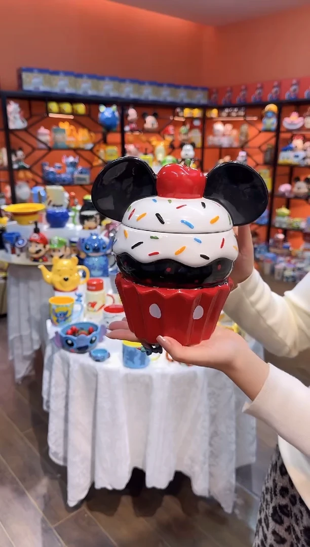 瓷片@@米奇冰激凌饼干罐