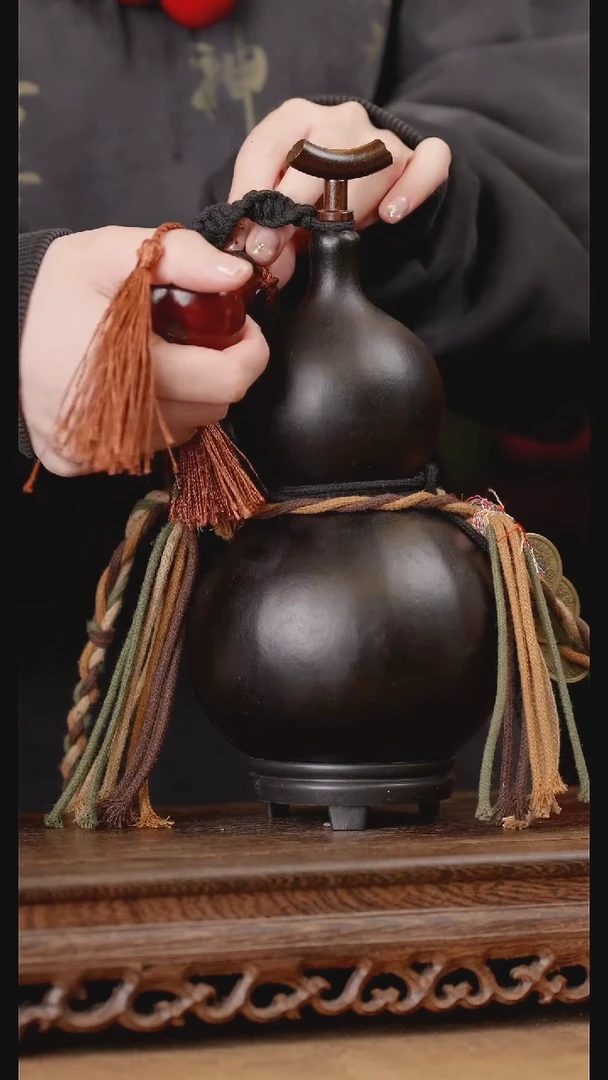 261号精品天然大漆酒葫芦一物一拍~