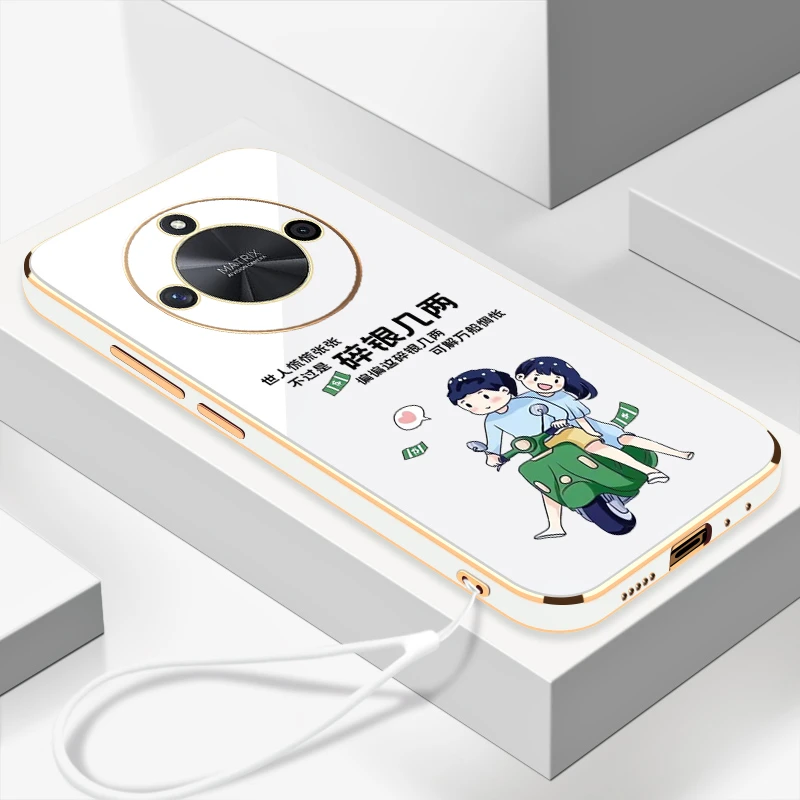 适用电镀碎银几两华为畅享70x尊享版新款手机壳全包硅胶防摔软壳.