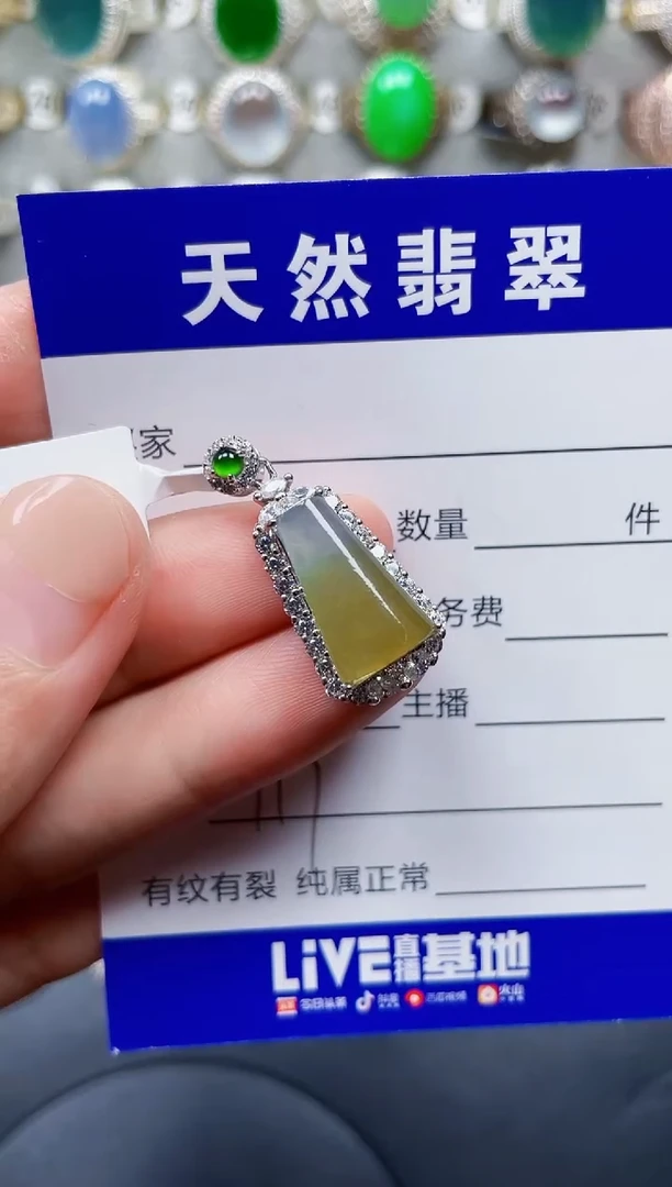 颈饰银S925镶嵌翡翠117