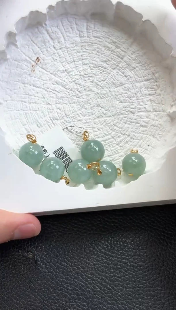 【闪购商品】翡翠颈饰18K金镶嵌K472-70 珠子多样性发一