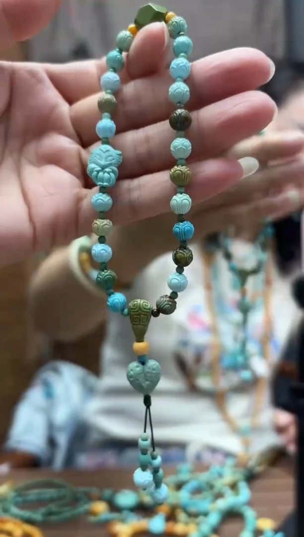 未镶嵌绿松石珠宝奇石手持