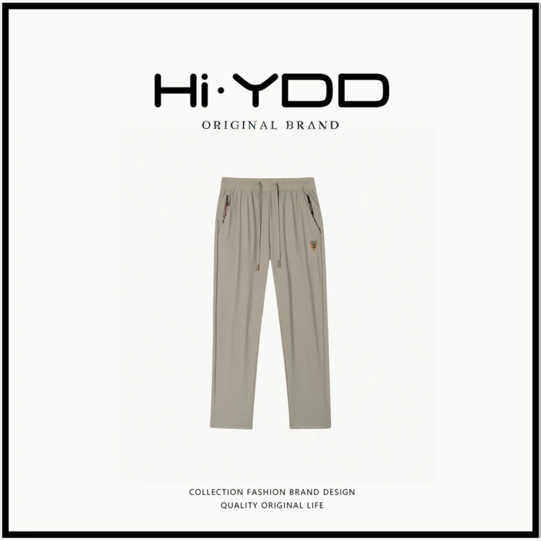 夏季休闲百搭男女同款雪花冰丝裤9959-1