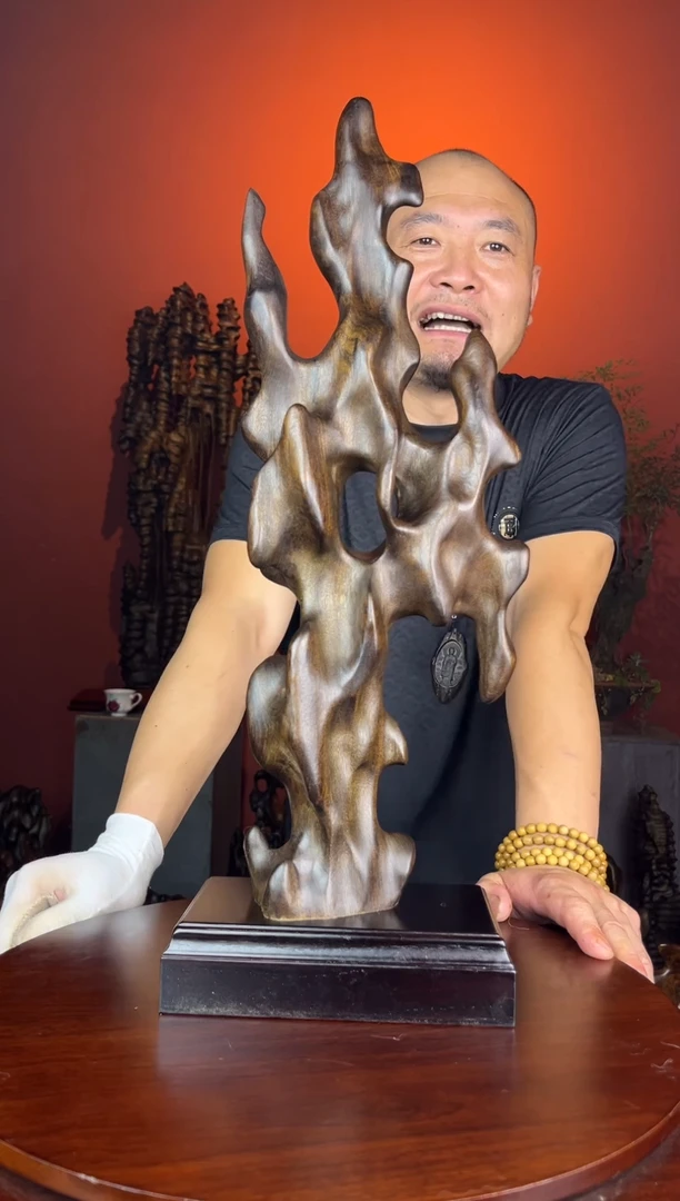 金丝楠结*缘450金丝楠创意随性摆件
