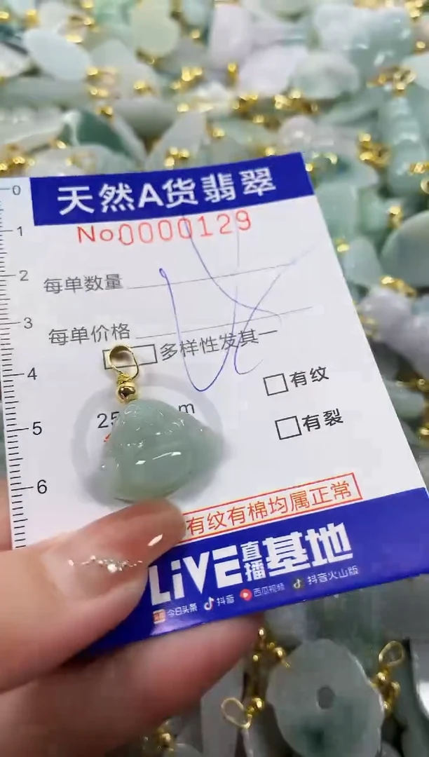 颈饰未镶嵌翡翠天然A货翡翠