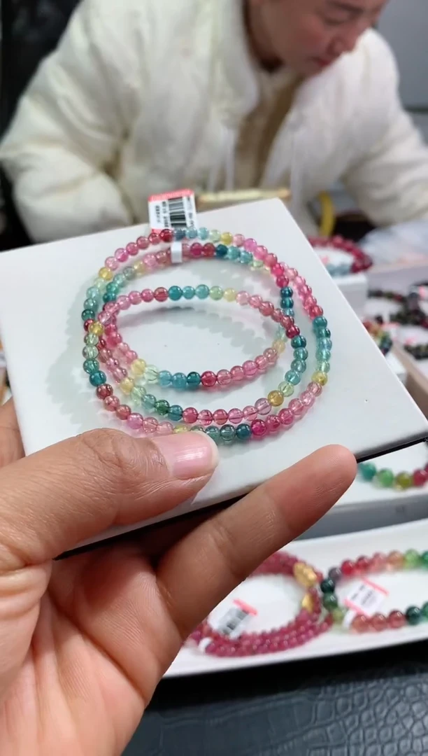 【闪购商品】碧玺手串未镶嵌多样性发一条