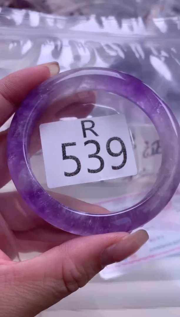 水晶珠宝半成品未镶嵌倒***柳水晶手镯539-58