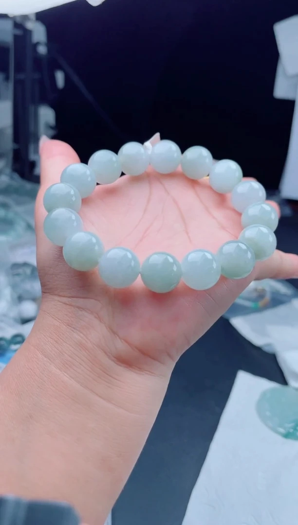 未镶嵌定制翡翠珠串