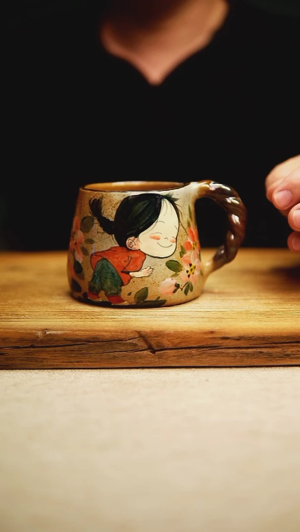 @@陶园瓷舍@@纯手工手绘@高温釉下彩